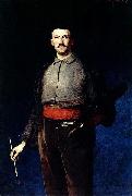 Ludwik de Laveaux Self-portrait with a palette. oil painting